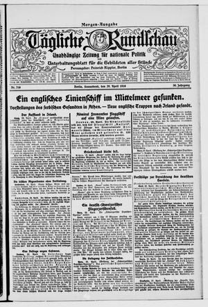 Tägliche Rundschau on Apr 29, 1916