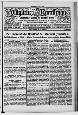 Tägliche Rundschau vom 10.05.1916