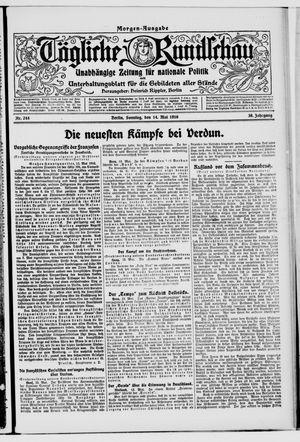 Tägliche Rundschau vom 14.05.1916