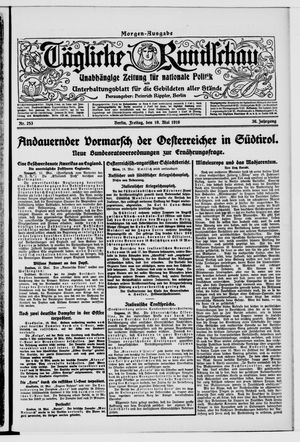 Tägliche Rundschau vom 19.05.1916