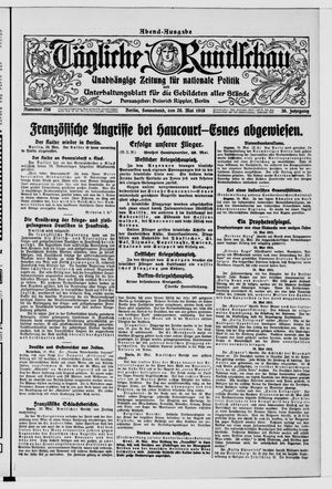 Tägliche Rundschau vom 20.05.1916