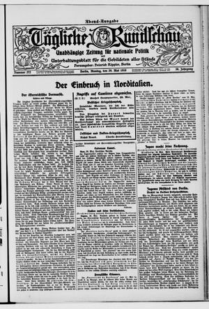 Tägliche Rundschau vom 29.05.1916