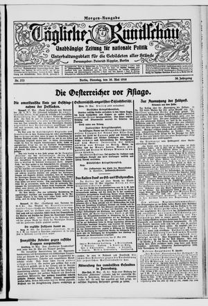 Tägliche Rundschau vom 30.05.1916