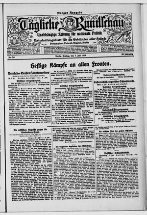 Tägliche Rundschau on Jul 7, 1916