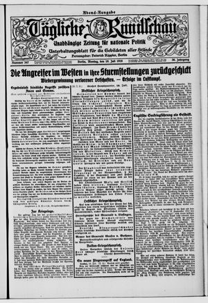 Tägliche Rundschau vom 10.07.1916