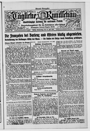 Tägliche Rundschau on Jul 13, 1916
