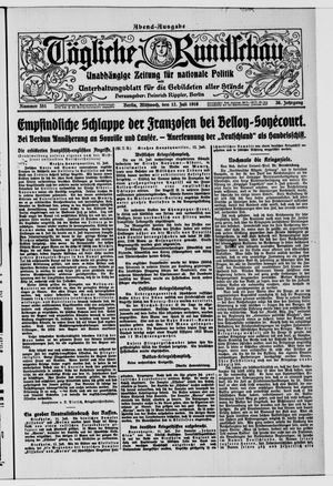 Tägliche Rundschau on Jul 13, 1916