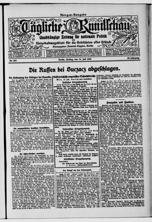Tägliche Rundschau vom 14.07.1916