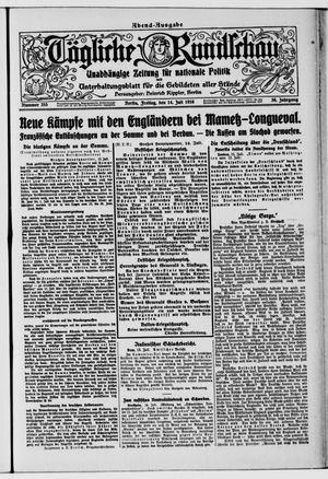 Tägliche Rundschau vom 14.07.1916