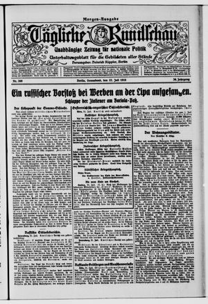 Tägliche Rundschau vom 22.07.1916