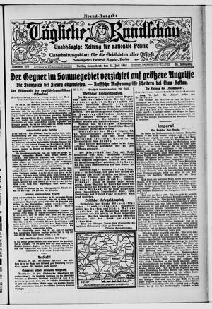 Tägliche Rundschau vom 22.07.1916