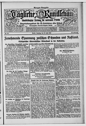 Tägliche Rundschau vom 23.07.1916