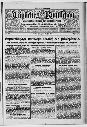 Tägliche Rundschau on Jul 28, 1916
