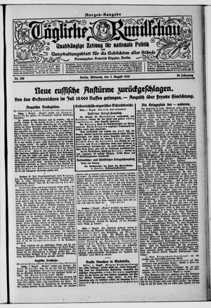 Tägliche Rundschau vom 02.08.1916
