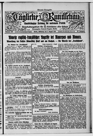 Tägliche Rundschau vom 02.08.1916