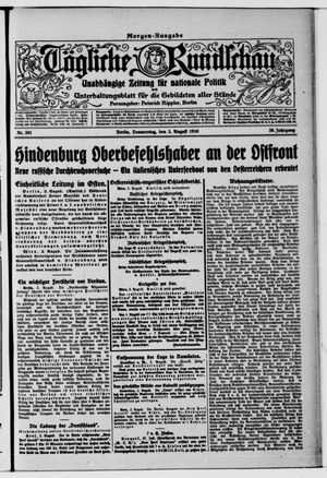 Tägliche Rundschau vom 03.08.1916