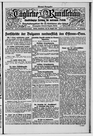 Tägliche Rundschau vom 26.08.1916