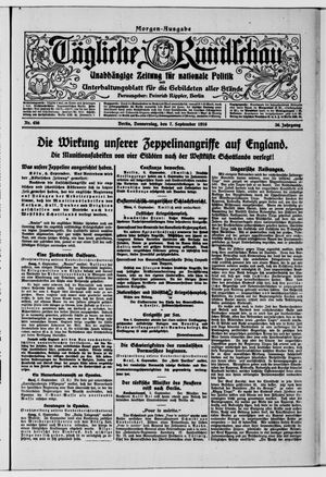 Tägliche Rundschau vom 07.09.1916