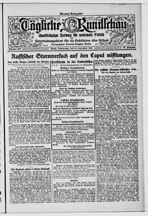 Tägliche Rundschau vom 14.09.1916