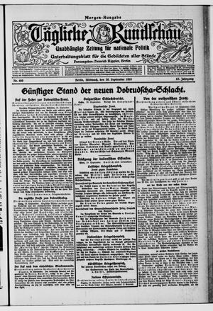 Tägliche Rundschau vom 20.09.1916