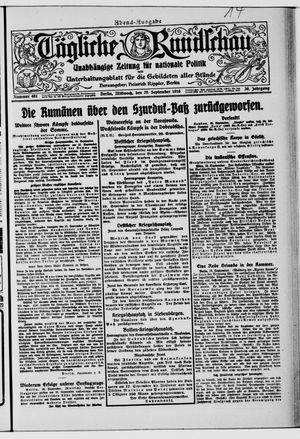 Tägliche Rundschau vom 20.09.1916