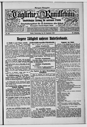 Tägliche Rundschau vom 28.09.1916