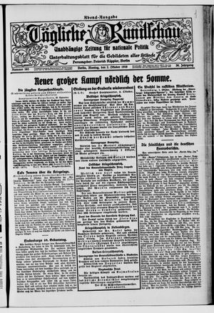 Tägliche Rundschau vom 02.10.1916