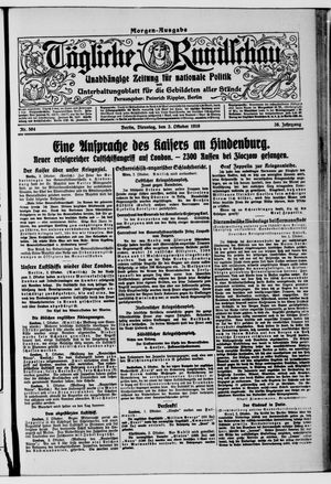 Tägliche Rundschau on Oct 3, 1916
