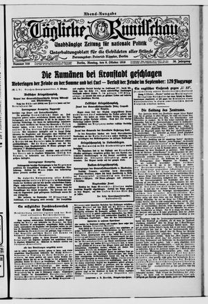 Tägliche Rundschau on Oct 9, 1916