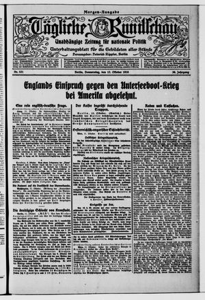 Tägliche Rundschau vom 12.10.1916