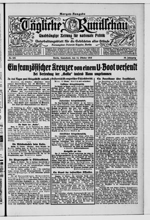 Tägliche Rundschau vom 14.10.1916