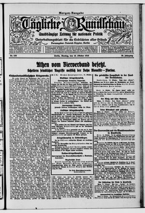 Tägliche Rundschau on Oct 16, 1916