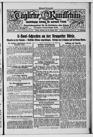 Tägliche Rundschau on Oct 16, 1916