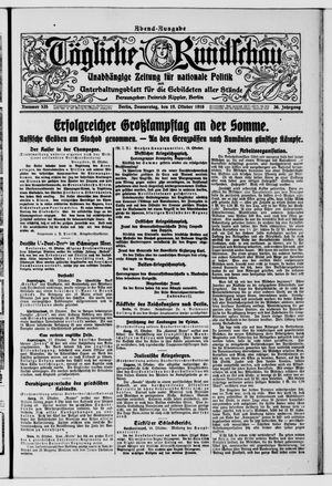 Tägliche Rundschau vom 19.10.1916