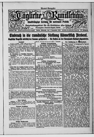 Tägliche Rundschau on Nov 1, 1916