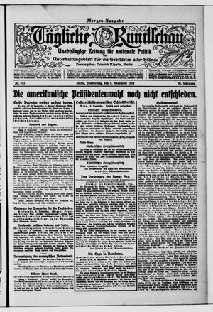 Tägliche Rundschau on Nov 9, 1916