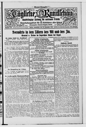 Tägliche Rundschau vom 18.11.1916