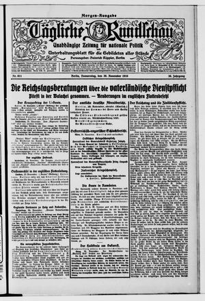 Tägliche Rundschau vom 30.11.1916