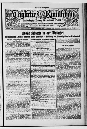 Tägliche Rundschau vom 02.12.1916