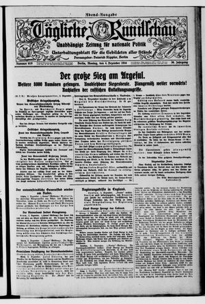 Tägliche Rundschau vom 04.12.1916