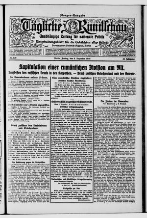 Tägliche Rundschau vom 08.12.1916