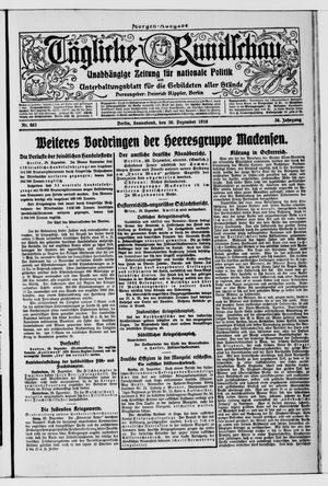Tägliche Rundschau on Dec 30, 1916