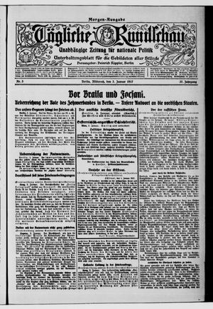 Tägliche Rundschau on Jan 3, 1917