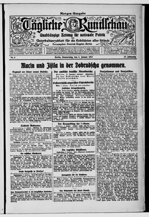 Tägliche Rundschau vom 04.01.1917