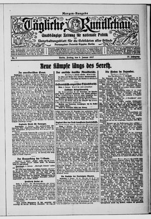 Tägliche Rundschau on Jan 5, 1917