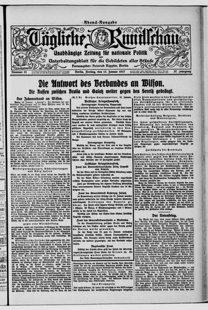 Tägliche Rundschau on Jan 12, 1917