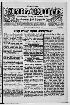 Tägliche Rundschau on Jan 18, 1917