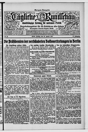 Tägliche Rundschau on Jan 19, 1917