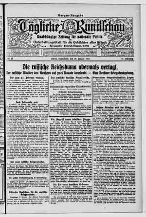 Tägliche Rundschau on Jan 20, 1917