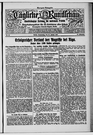 Tägliche Rundschau vom 25.01.1917